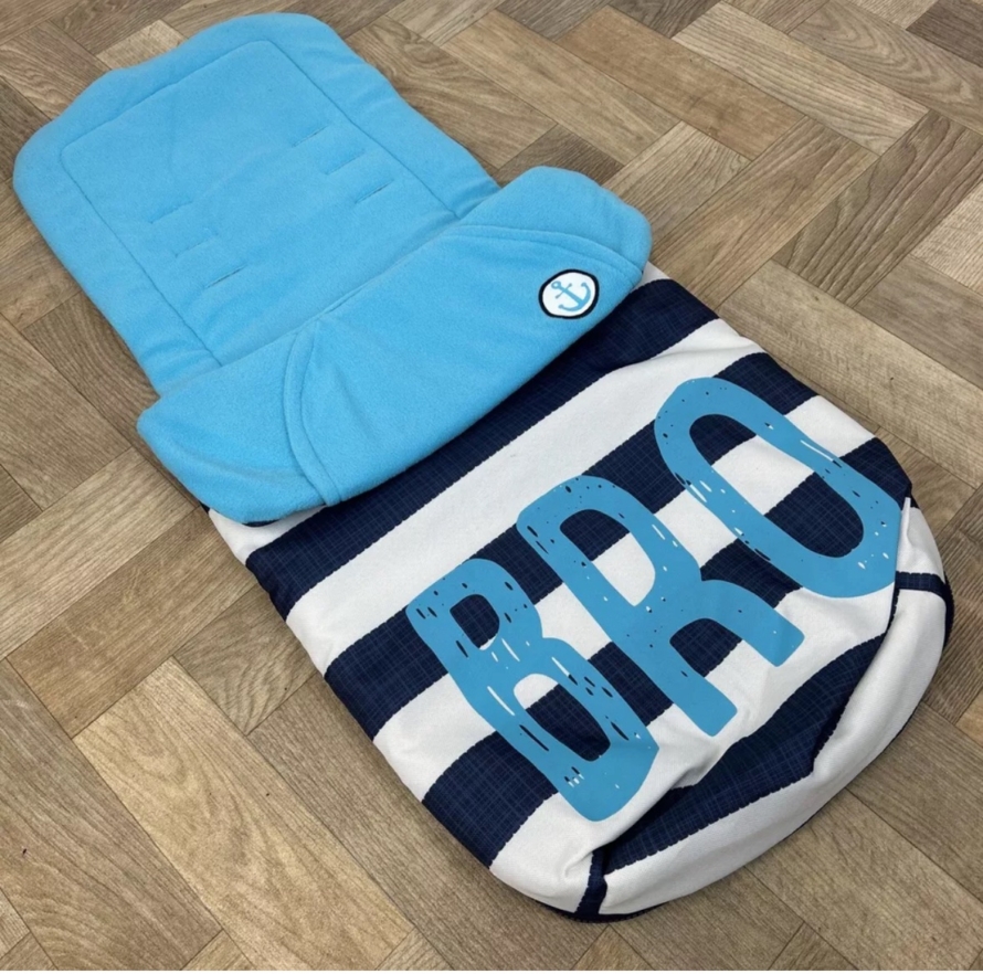 NEW Cosatto Universal Stroller Pushchair Footmuff - Brother Blue 🩵 BRO