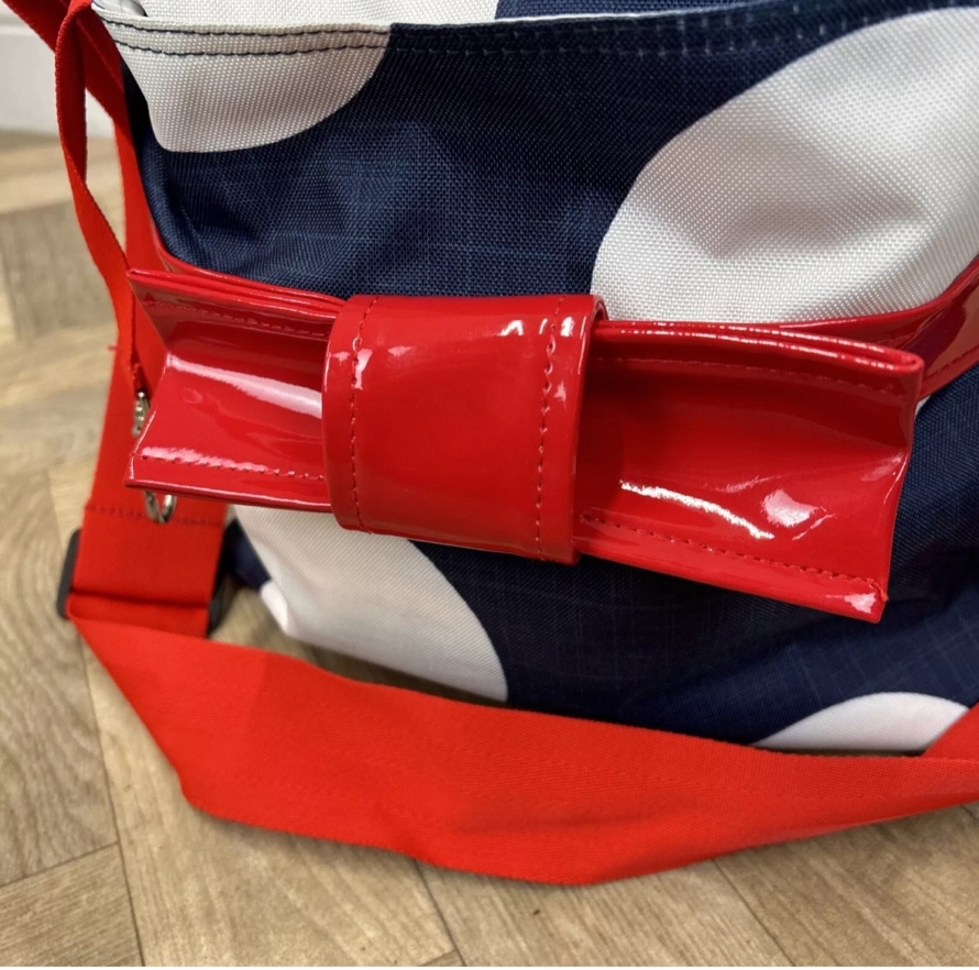 NEW Cosatto Changing Bag - Oh La La Blue & White Spot With Red Bow ❤️ - Image 3