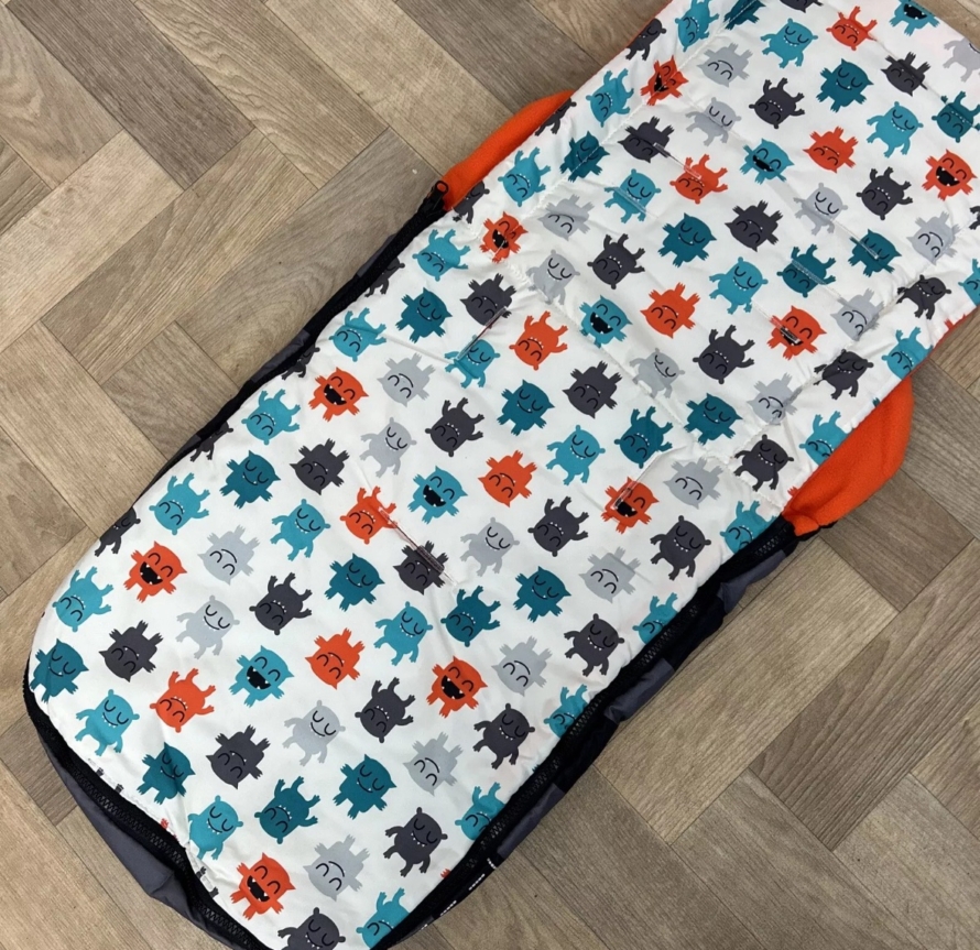NEW Cosatto Universal Stroller Pushchair Footmuff - Cuddle Monster Grey Stripe GRRRR - Image 3