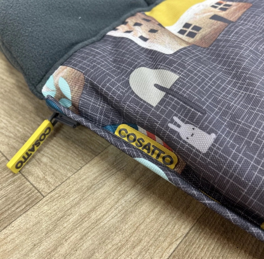 NEW Cosatto Universal Stroller Pushchair Footmuff - Hygge Houses - Pastel Grey Print - Image 2