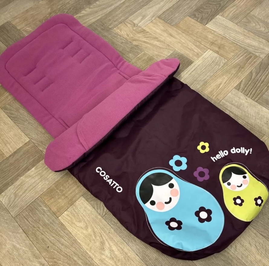 NEW Cosatto Universal Stroller Pushchair Footmuff - Purple Hello Dolly 🪆