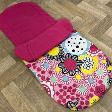 NEW Cosatto Universal Stroller Pushchair Footmuff - Bright Pink Bloom 🌸