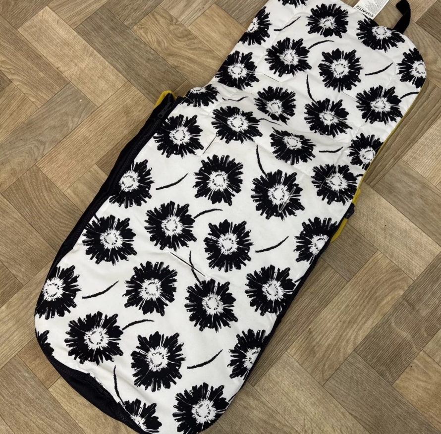 NEW Cosatto Universal Stroller Pushchair Footmuff - Sunburst - Ochre & Black Floral - Image 3