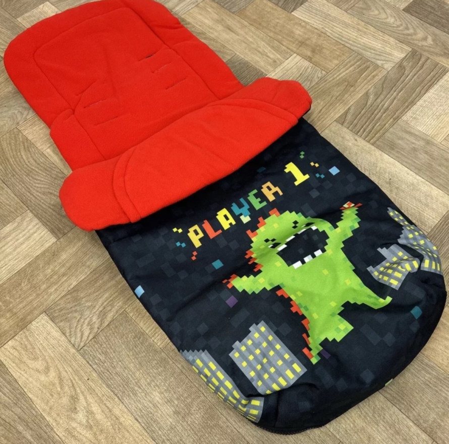 NEW Cosatto Universal Stroller Pushchair Footmuff - Monster Arcade Player 1 👿