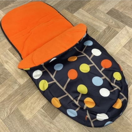 NEW Cosatto Universal Stroller Pushchair Footmuff - Fable - Charcoal Grey Spots