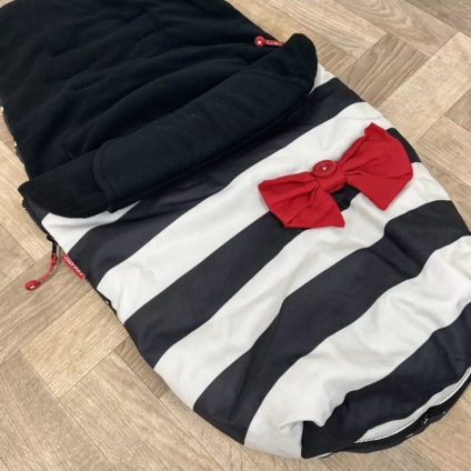 NEW Cosatto Universal Stroller Pushchair Footmuff - Go Lightly Black & White Stripe
