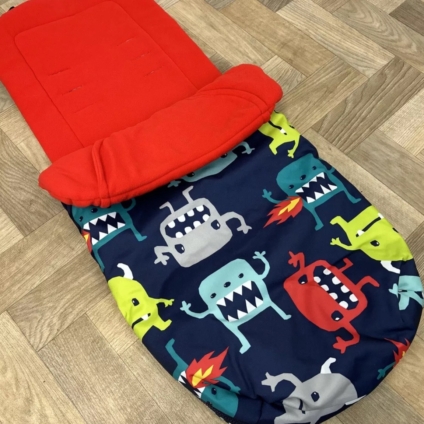 NEW Cosatto Universal Stroller Pushchair Footmuff - Cuddle Monster FIRE 🔥