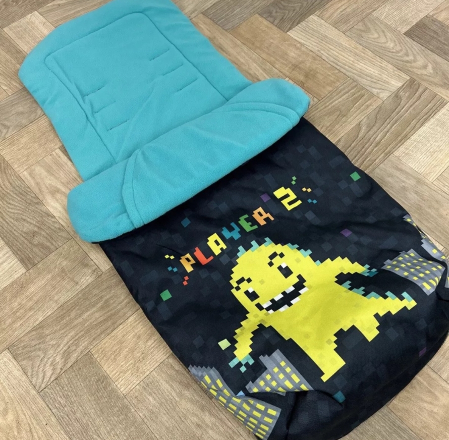 NEW Cosatto Universal Stroller Pushchair Footmuff - Monster Arcade Player 2 👿