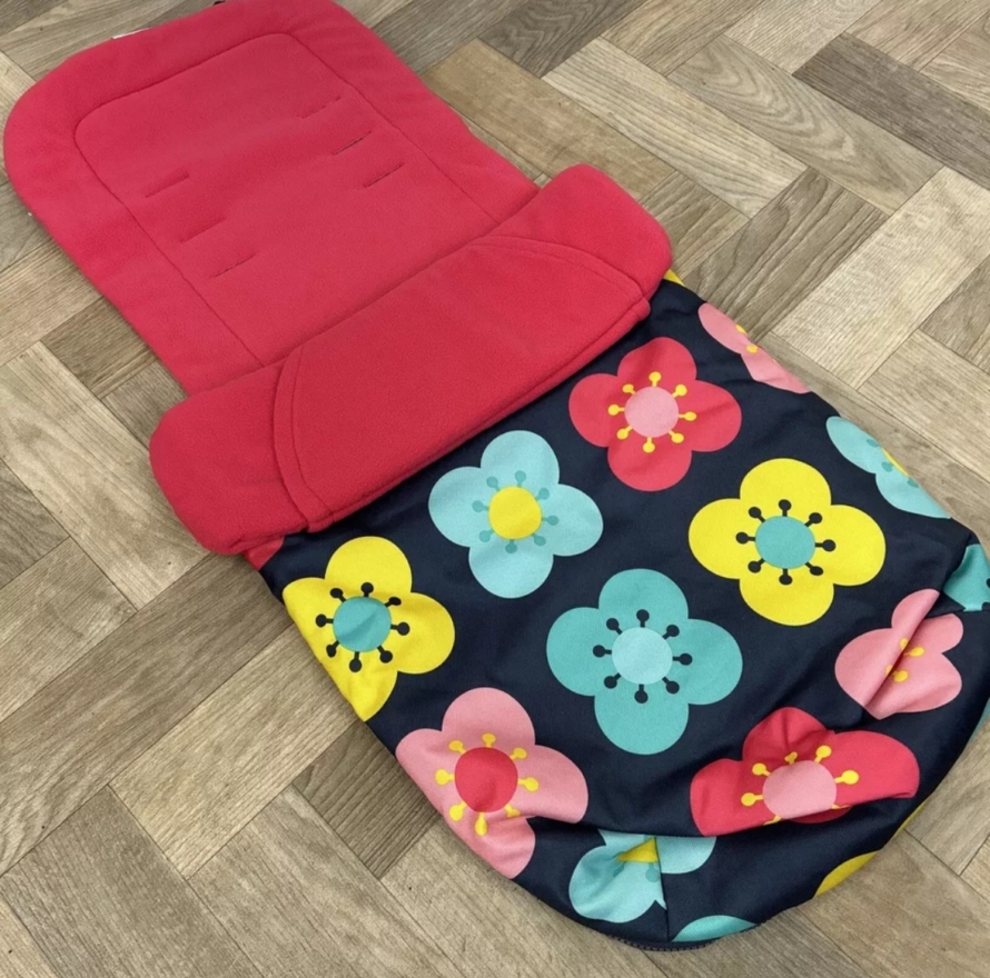 NEW Cosatto Universal Stroller Pushchair Footmuff - Popidelic Big Flowers 🌸