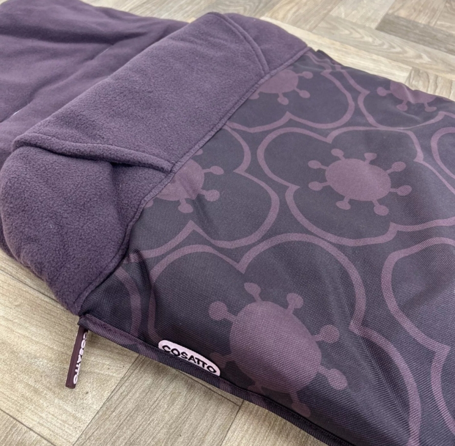 NEW Cosatto Universal Stroller Pushchair Footmuff  - Posey Purple Floral - Image 2