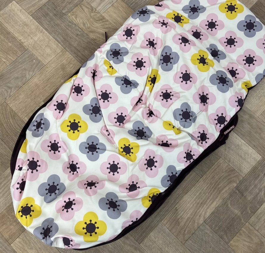 NEW Cosatto Universal Stroller Pushchair Footmuff  - Posey Purple Floral - Image 4