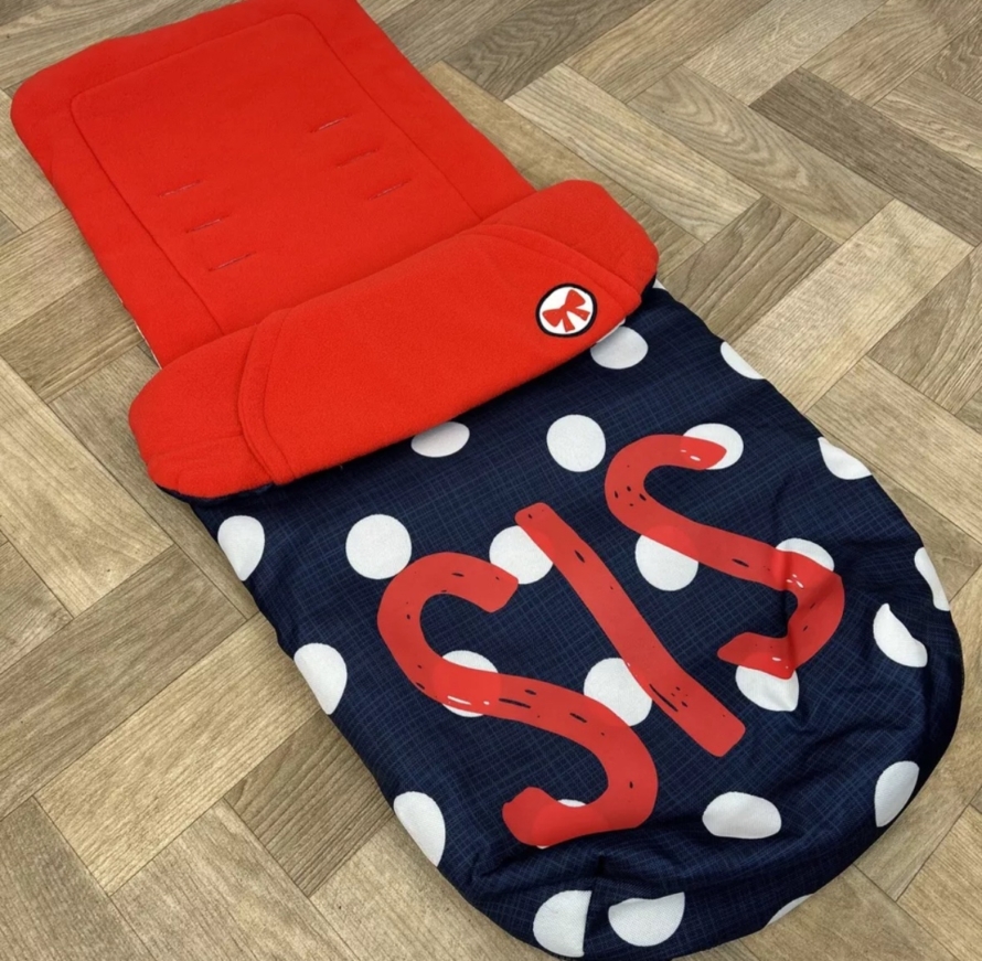 NEW Cosatto Universal Stroller Pushchair Footmuff - Sister Blue Spot 💙 SIS