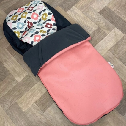 NEW Cosatto Universal Stroller Pushchair Footmuff - Kimono - Pink Faux Leather 🩷