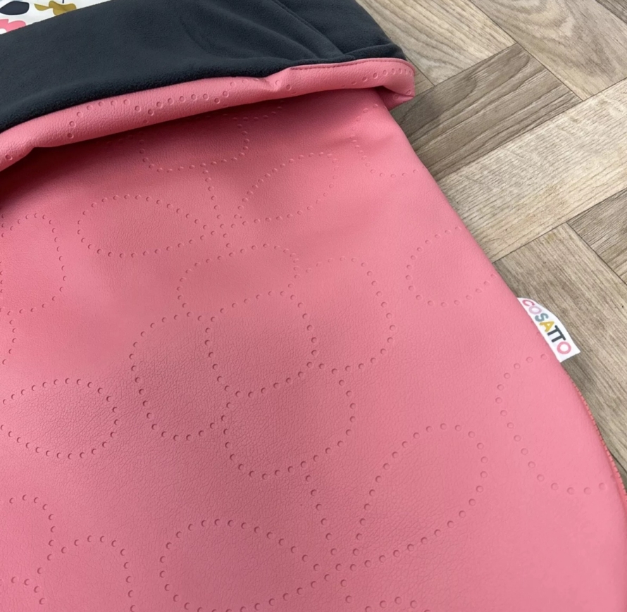 NEW Cosatto Universal Stroller Pushchair Footmuff - Kimono - Pink Faux Leather 🩷 - Image 2