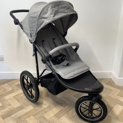 PRELOVED Kinderkraft Helsi 3 Wheel All Terrain Exercise Pushchair Grey