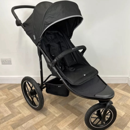 PRELOVED Kinderkraft Helsi 3 Wheel All Terrain Exercise Pushchair BLACK