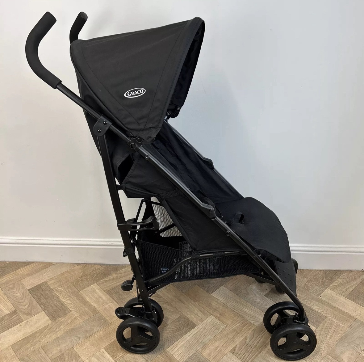 NEW Graco Ezlite Lightweight Stroller Pushchair Black Birth-15kg RRP £50 - Image 2