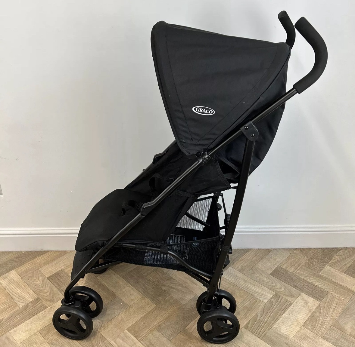 NEW Graco Ezlite Lightweight Stroller Pushchair Black Birth-15kg RRP £50 - Image 4