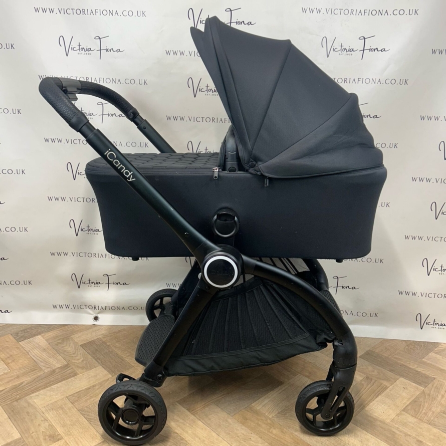PRELOVED iCandy Core - Pushchair & Carrycot - BLACK - Image 2