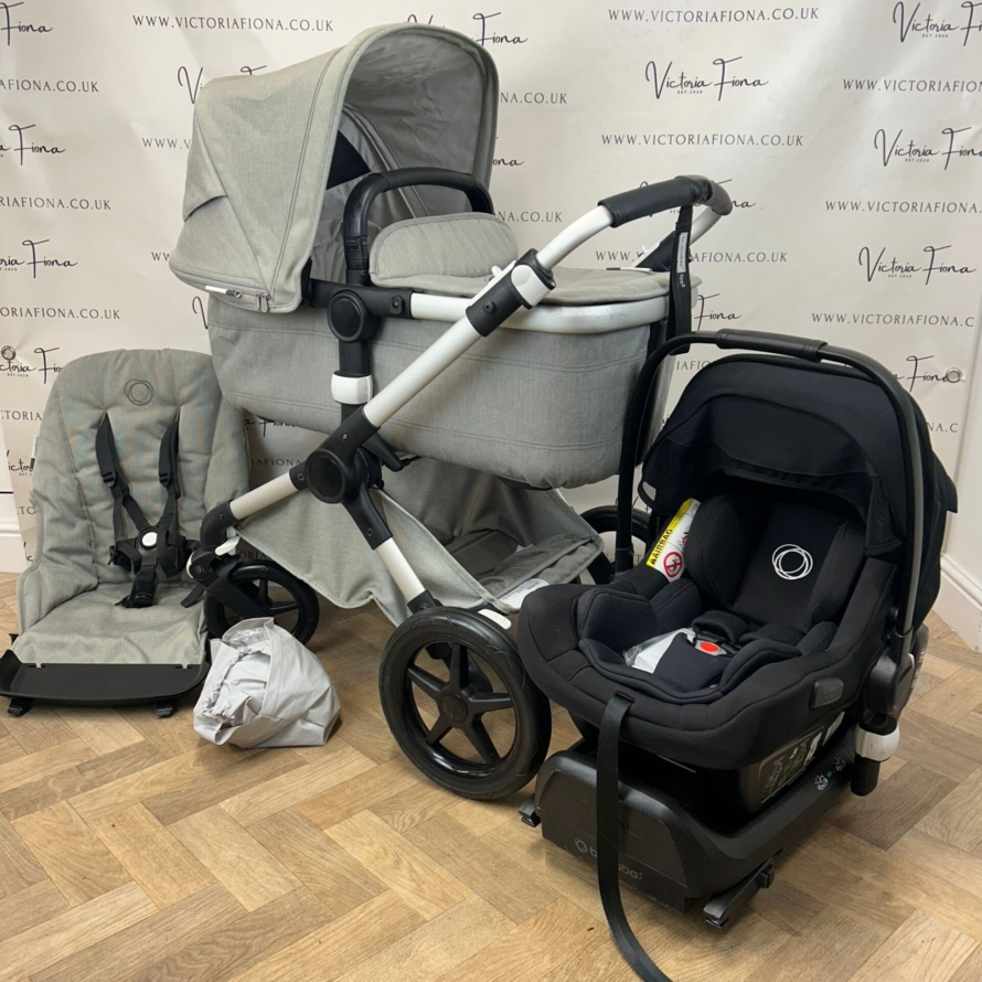 PRELOVED Bugaboo Fox 2 Pushchair with Bugaboo Turtle Air - Mineral Taupe