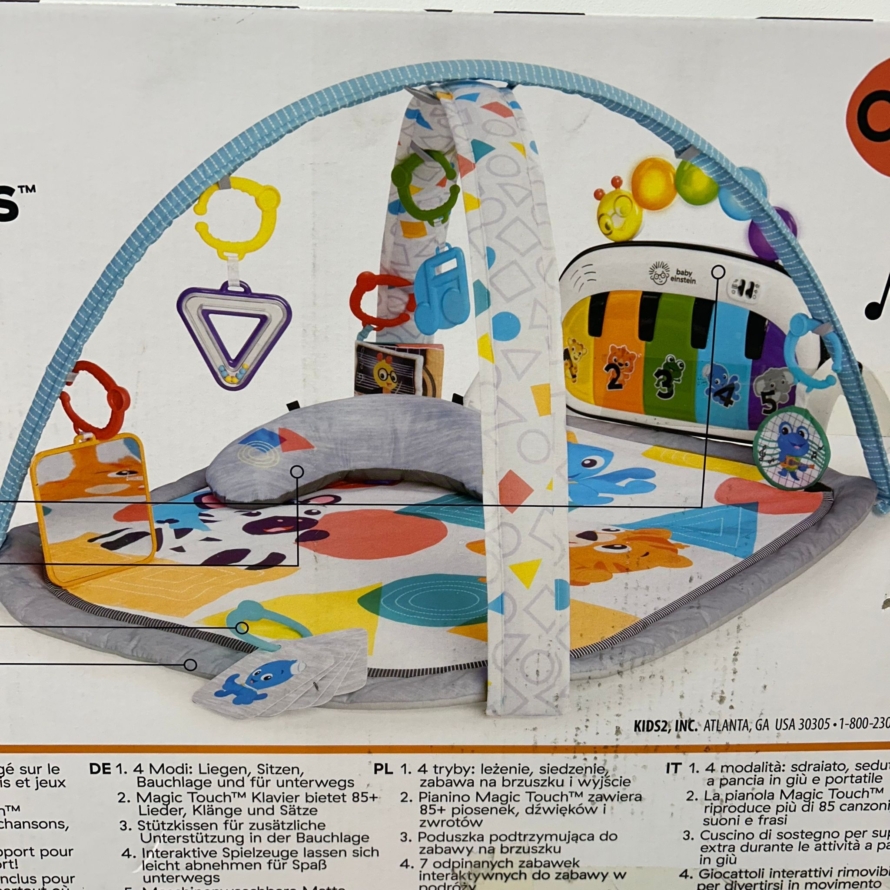 NEW Baby Einstein
4-in-1 Kickin' Tunes Music and Language Discovery Activity Gym Play Mat - Image 2
