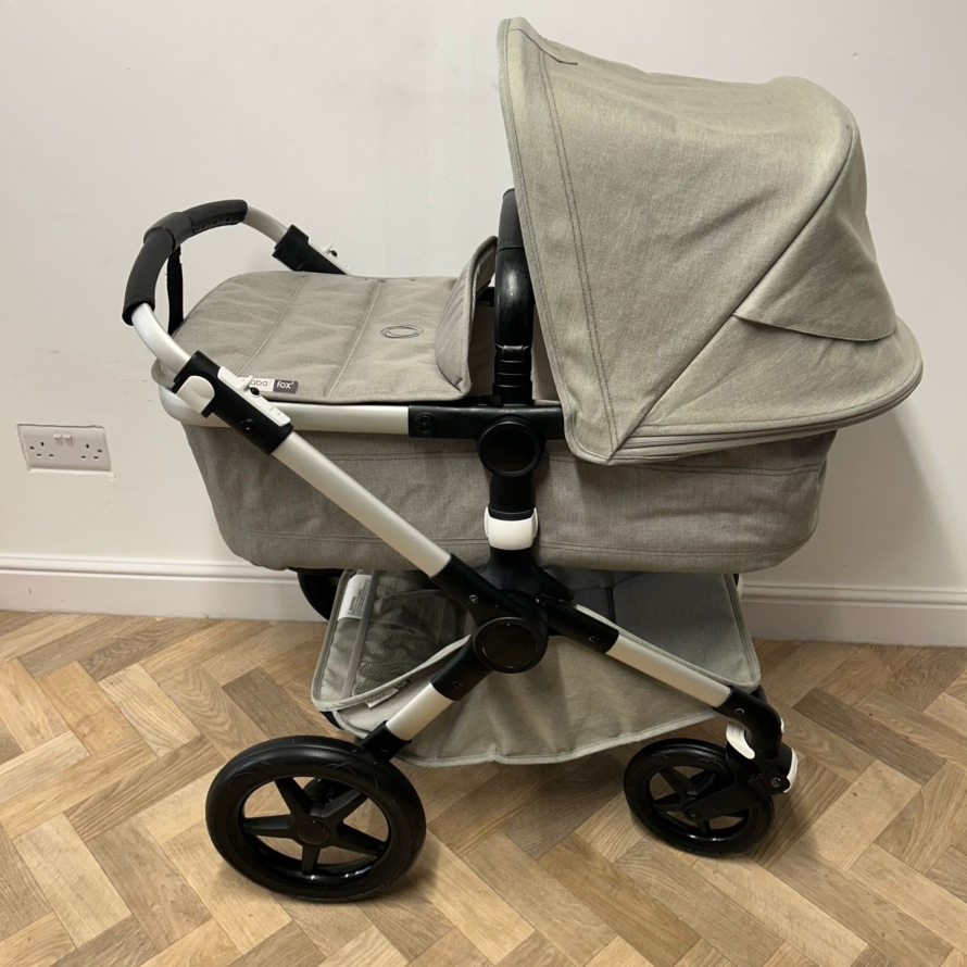 PRELOVED Bugaboo Fox 2 Pushchair with Bugaboo Turtle Air - Mineral Taupe - Image 3