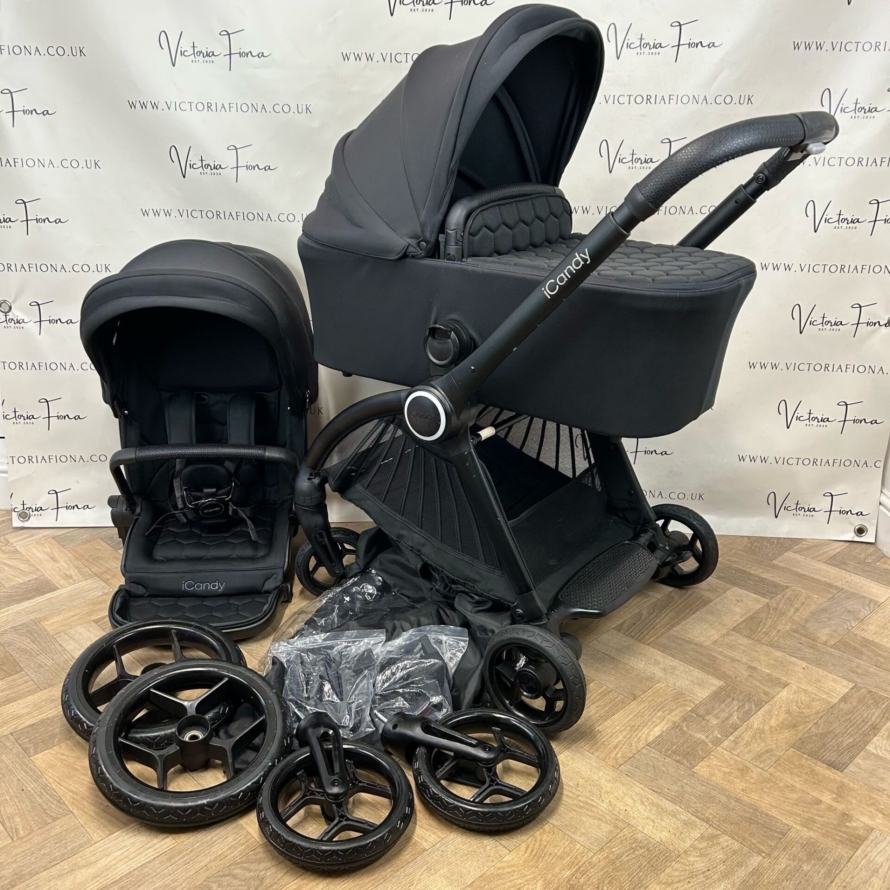 PRELOVED iCandy Core - Pushchair & Carrycot - BLACK