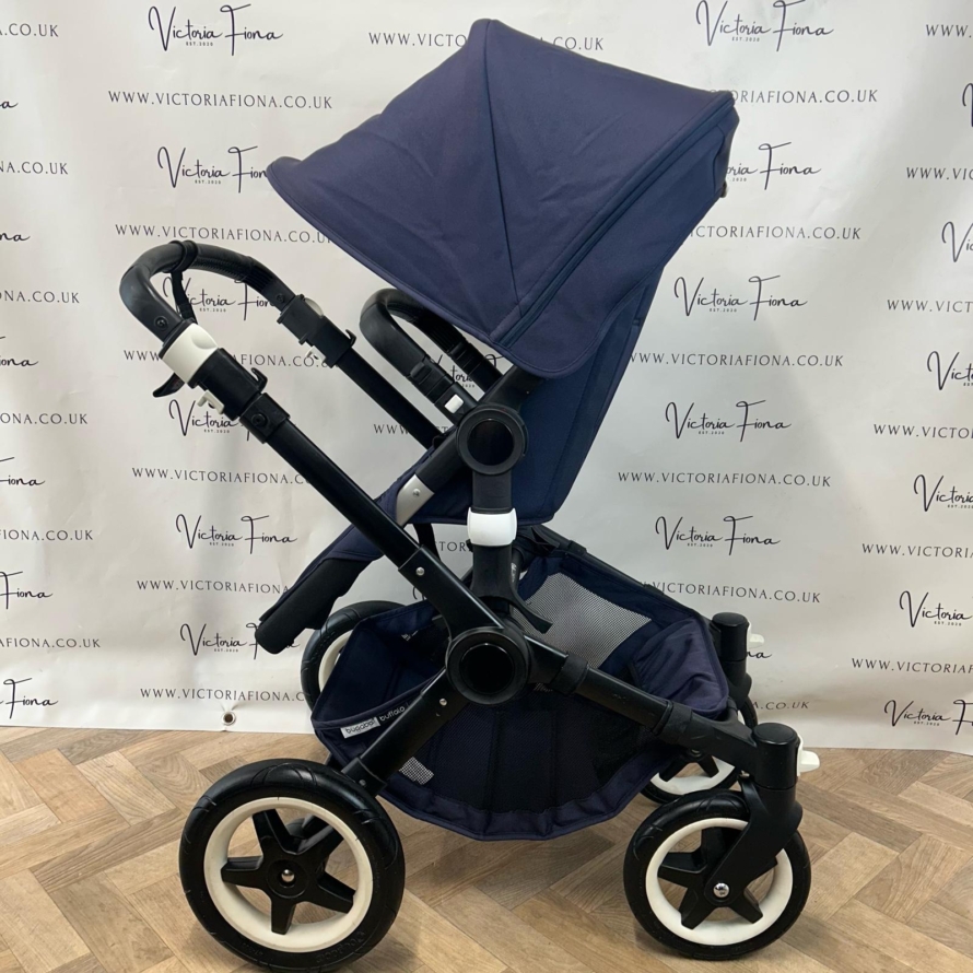 PRELOVED Bugaboo Buffalo Carrycot & Pushchair - Classic Navy 💙 - Image 7