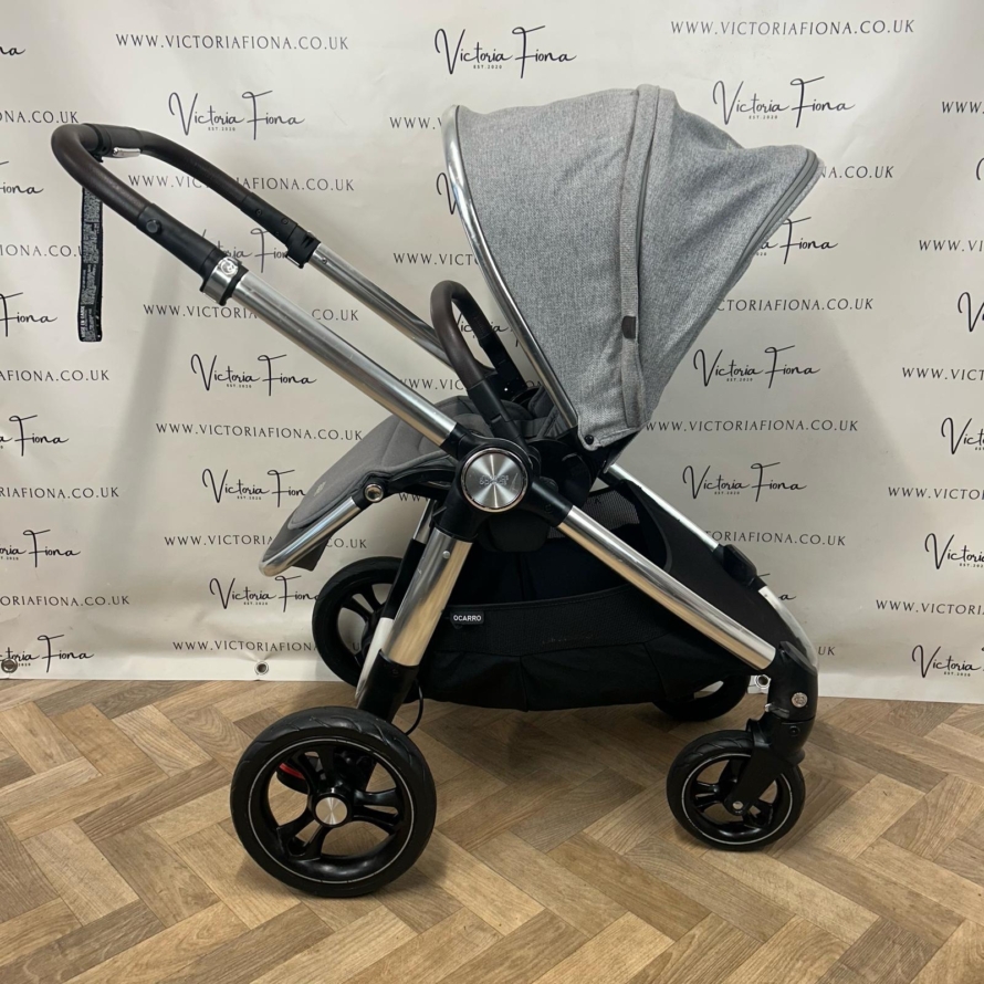 PRELOVED Mamas & Papas Ocarro Travel System Pushchair & Carrycot Woven Grey 🩶 - Image 7