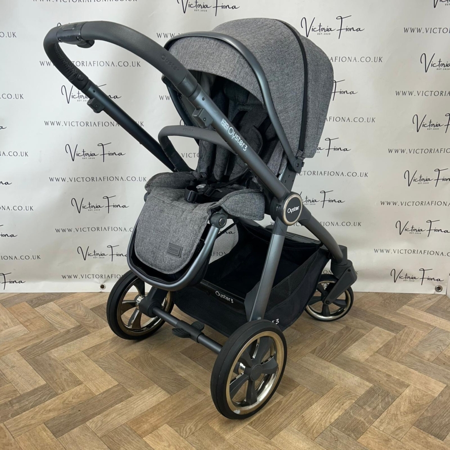PRELOVED Babystyle Oyster 3 Pushchair & Carrycot Travel System - 0-22kg - Mercury - Image 6