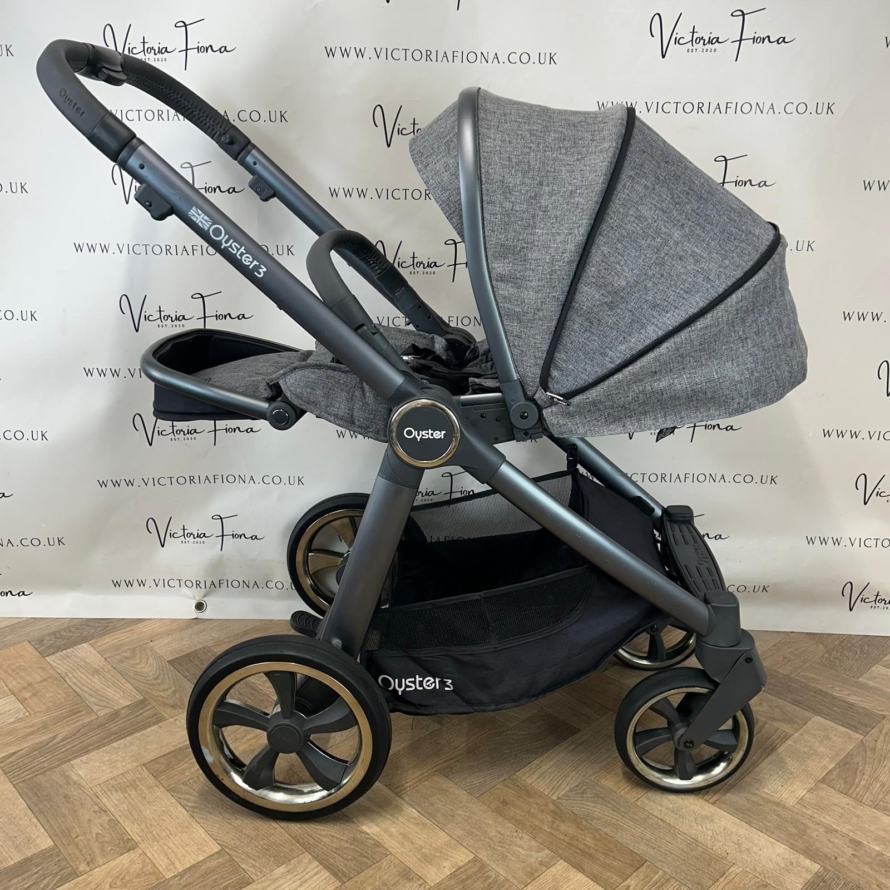 PRELOVED Babystyle Oyster 3 Pushchair & Carrycot Travel System - 0-22kg - Mercury - Image 5