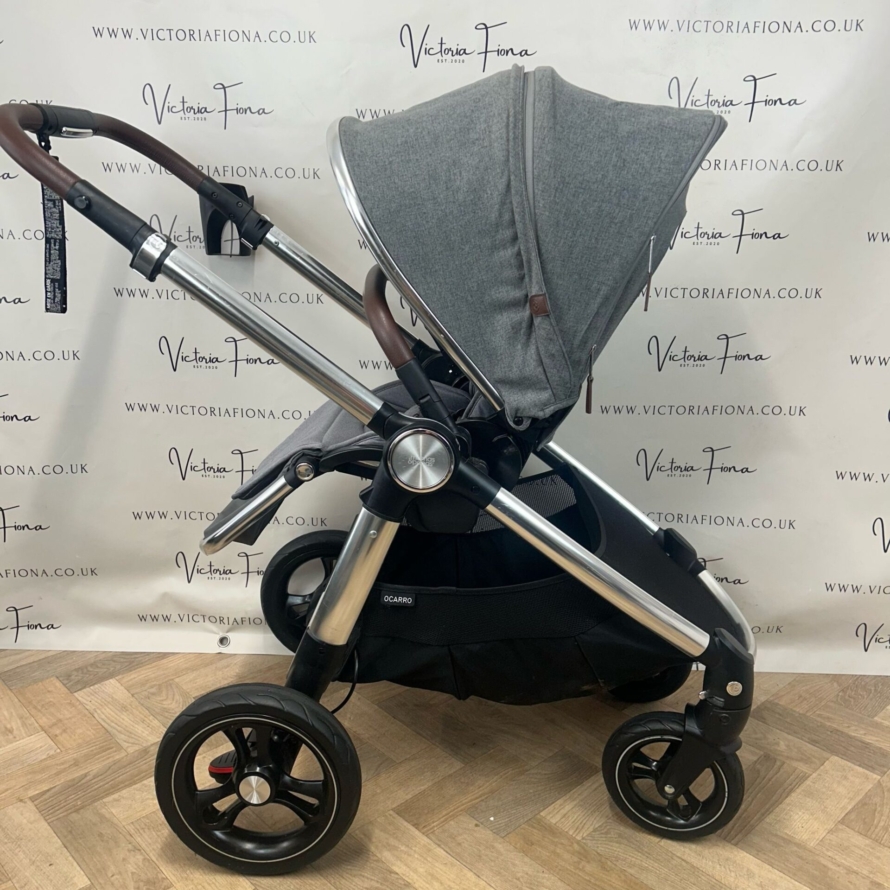 PRELOVED Mamas & Papas Ocarro Travel System Pushchair & Carrycot Grey Mist - Image 6