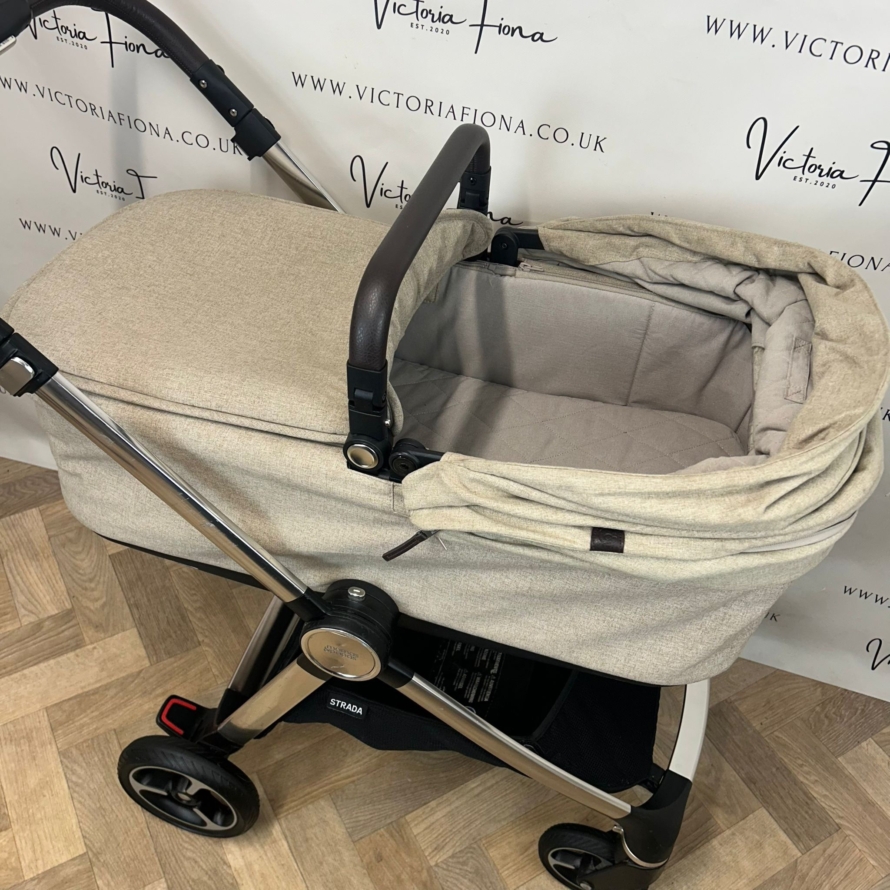 PRELOVED Mamas & Papas Strada Carrycot & Pushchair - Cashmere - Image 3