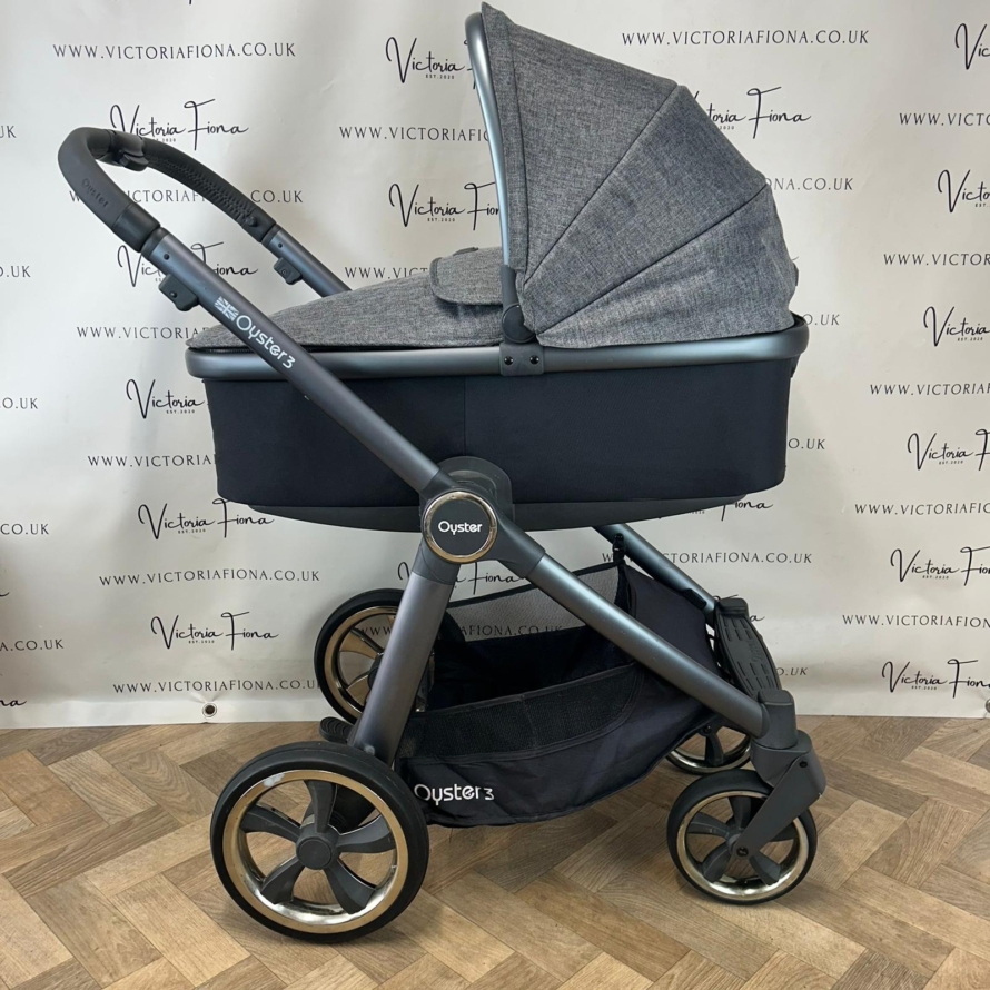 PRELOVED Babystyle Oyster 3 Pushchair & Carrycot Travel System - 0-22kg - Mercury - Image 2