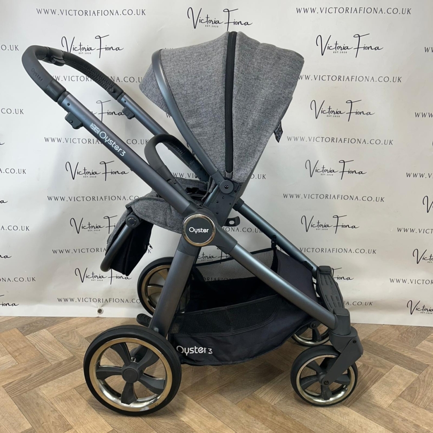 PRELOVED Babystyle Oyster 3 Pushchair & Carrycot Travel System - 0-22kg - Mercury - Image 7