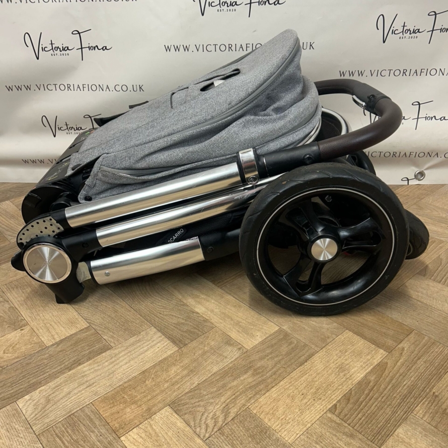 PRELOVED Mamas & Papas Ocarro Travel System Pushchair & Carrycot Woven Grey 🩶 - Image 7