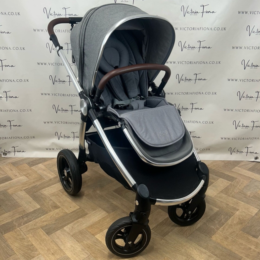 PRELOVED Mamas & Papas Ocarro Travel System Pushchair & Carrycot Grey Mist - Image 7