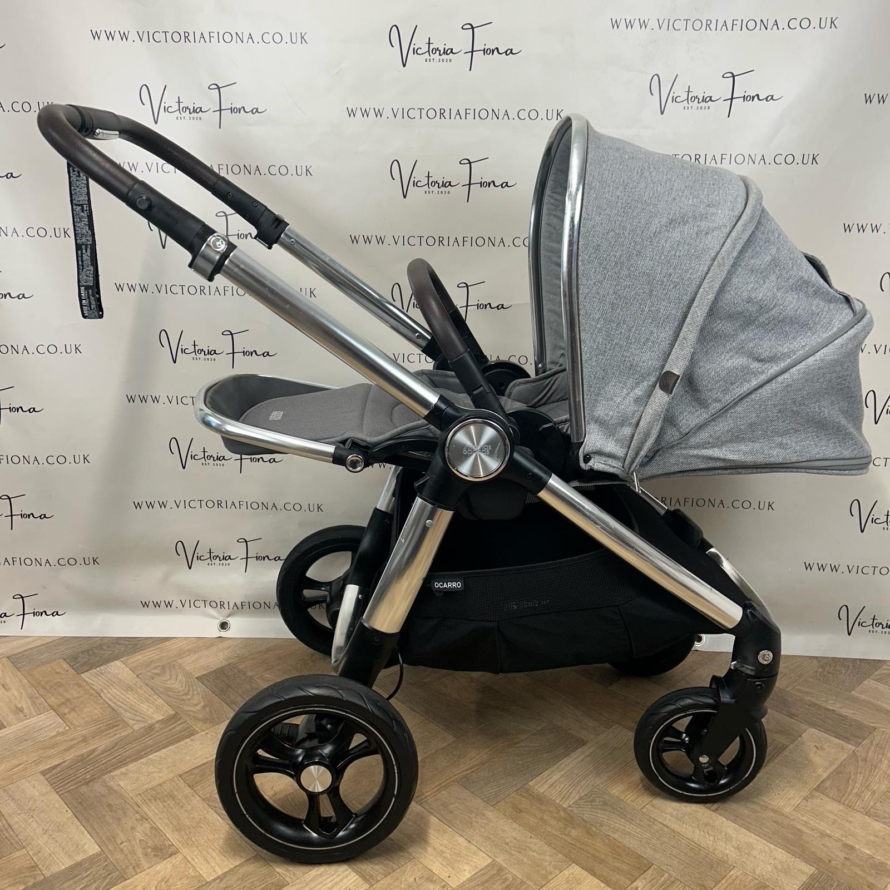 PRELOVED Mamas & Papas Ocarro Travel System Pushchair & Carrycot Woven Grey 🩶 - Image 8