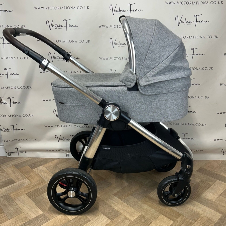 PRELOVED Mamas & Papas Ocarro Travel System Pushchair & Carrycot Woven Grey 🩶 - Image 3