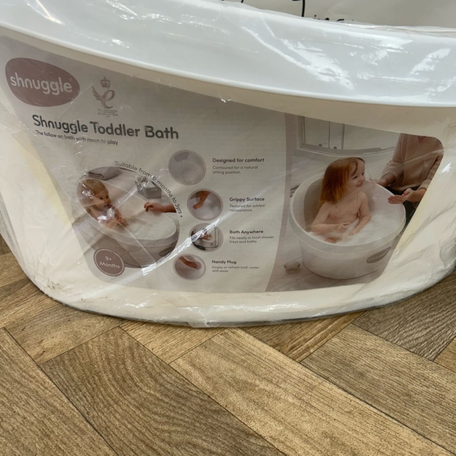 NEW Shnuggle Toddler Bath Tub - White - RRP£45 - Image 3