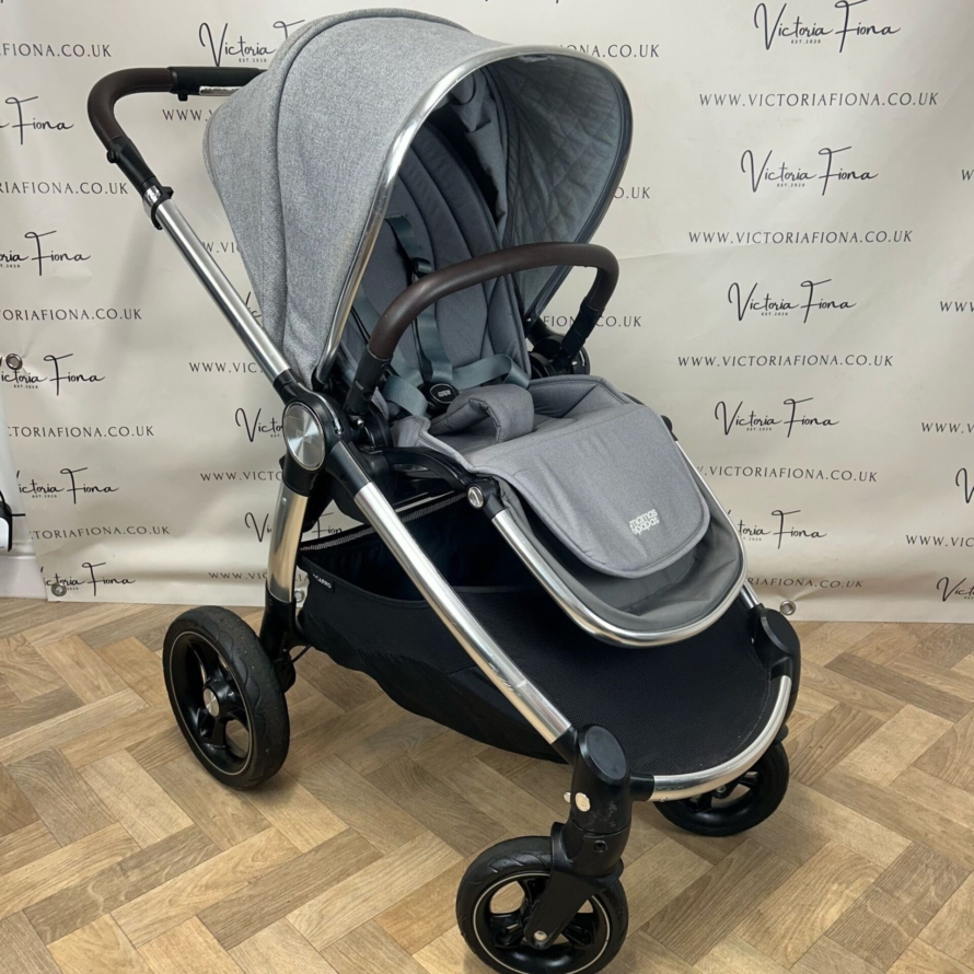 PRELOVED Mamas & Papas Ocarro Travel System Pushchair & Carrycot Woven Grey 🩶 - Image 6