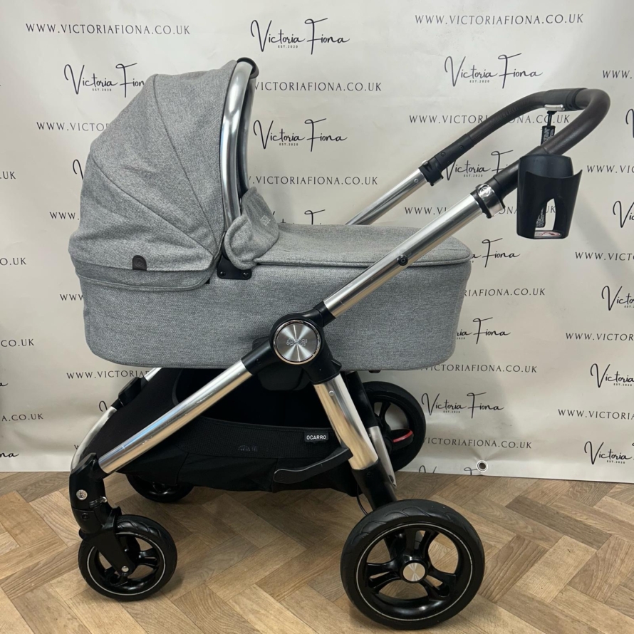PRELOVED Mamas & Papas Ocarro Travel System Pushchair & Carrycot Woven Grey 🩶 - Image 5