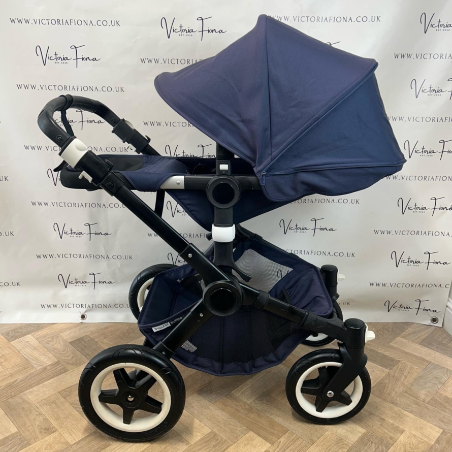 PRELOVED Bugaboo Buffalo Carrycot & Pushchair - Classic Navy 💙 - Image 6