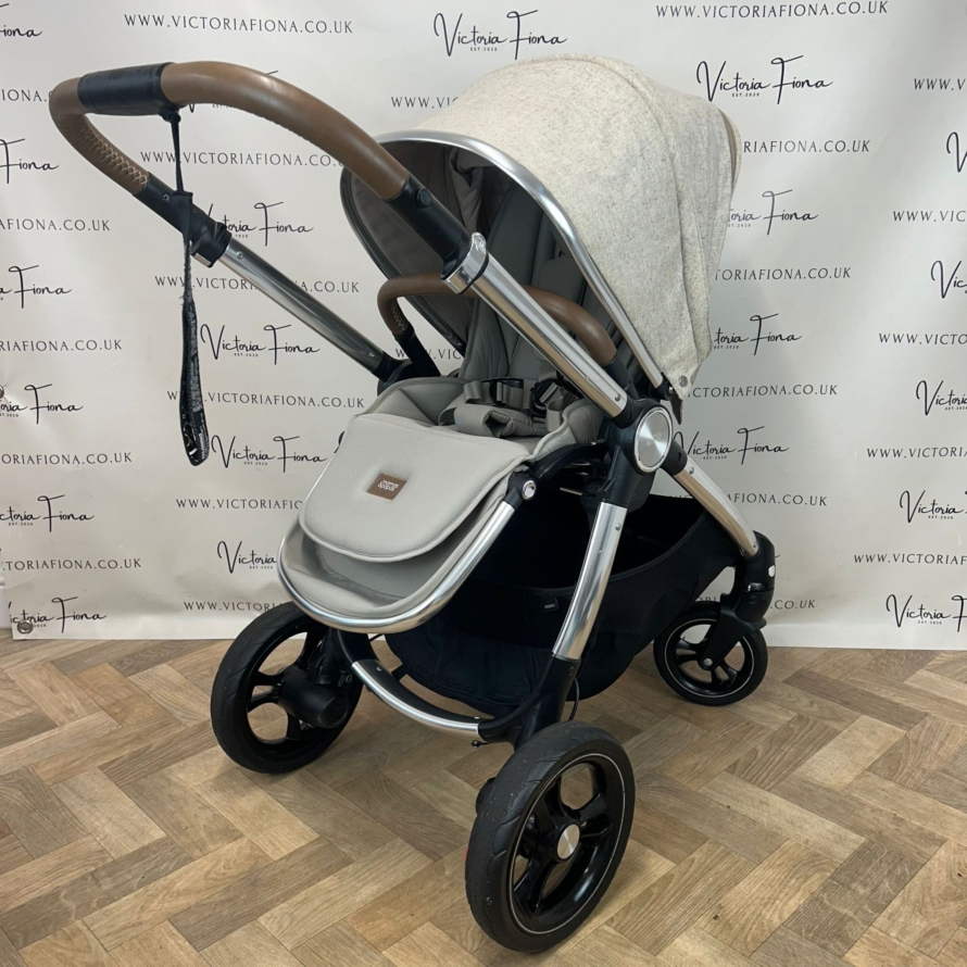 PRELOVED Mamas And Papas Ocarro Tweed Pushchair & Carrycot - Cashmere Moon - Image 5