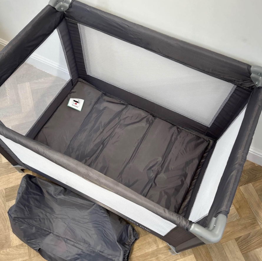 NEW Red Kite Sleep Tight Travel Cot - Grey RRP£37 - Image 2