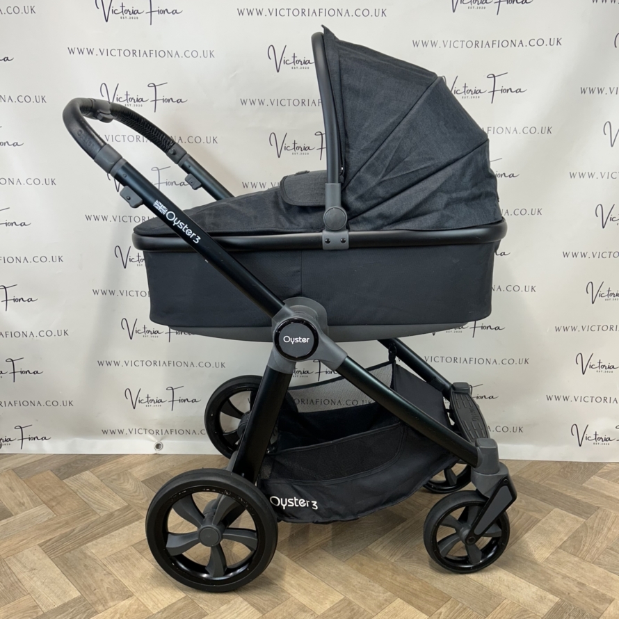 PRELOVED Babystyle Oyster 3 Pushchair & Carrycot Travel System - 0-22kg - Noir - Image 2