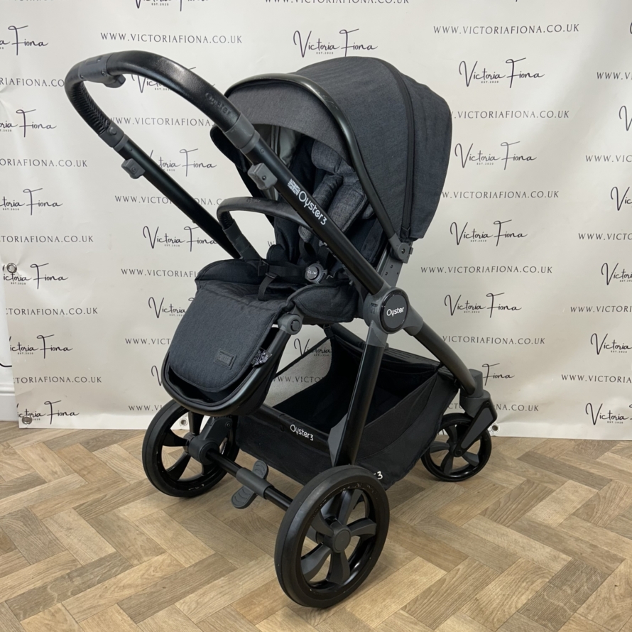 PRELOVED Babystyle Oyster 3 Pushchair & Carrycot Travel System - 0-22kg - Noir - Image 5