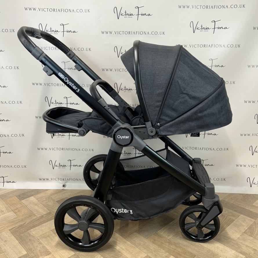 PRELOVED Babystyle Oyster 3 Pushchair & Carrycot Travel System - 0-22kg - Noir - Image 6
