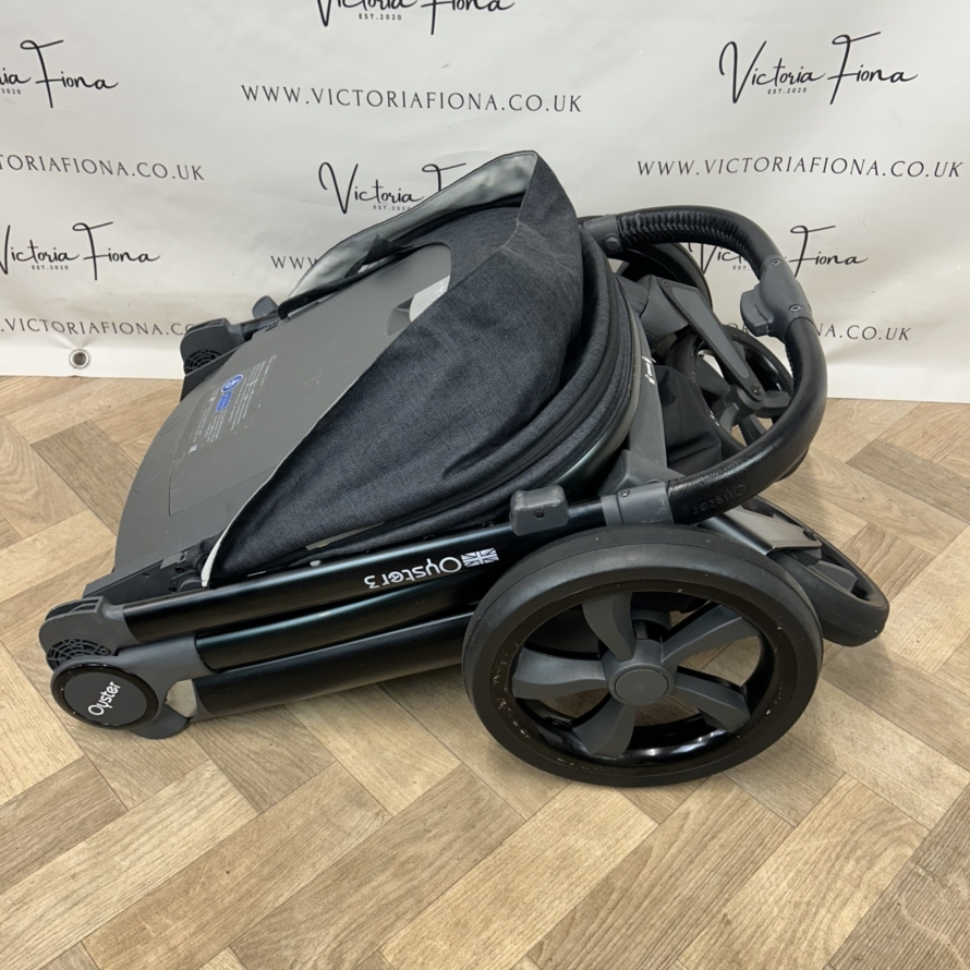 PRELOVED Babystyle Oyster 3 Pushchair & Carrycot Travel System - 0-22kg - Noir - Image 8