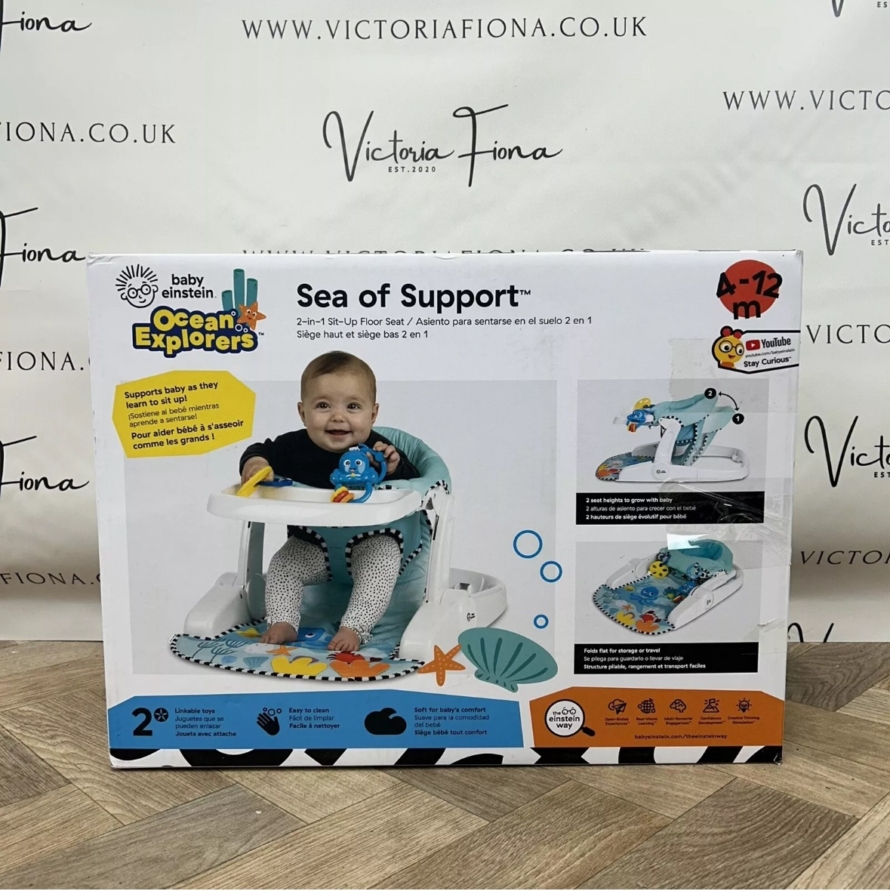 NEW (OTHER) Baby Einstein Sea of Support 2-in-1 Sit-Up Floor Seat RRP £50